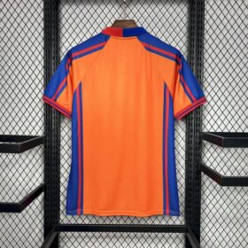 camiseta barcellona away 1998 retro arancio