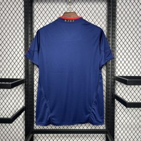 segunda camiseta España 2010 retro azul limpio