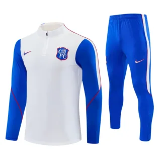 Chándal Chelsea blanco y azul 2026/27 – vista frontal del producto