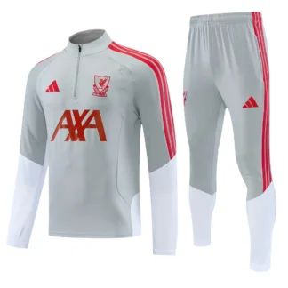 Chándal Liverpool gris y blanco 2026/27 – vista frontal del producto