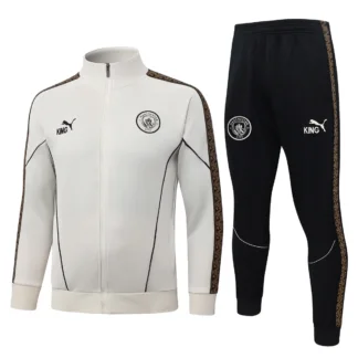 Chándal Manchester City blanco y negro 2026/27 – vista frontal del producto