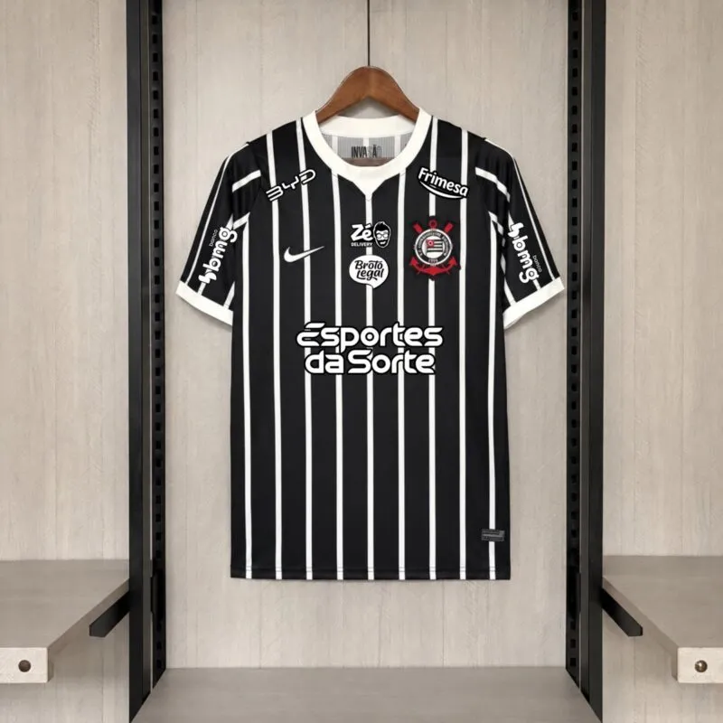 Camiseta Corinthians Negra 2026/27 – Segunda Equipación con Patrocinadores – foto principal