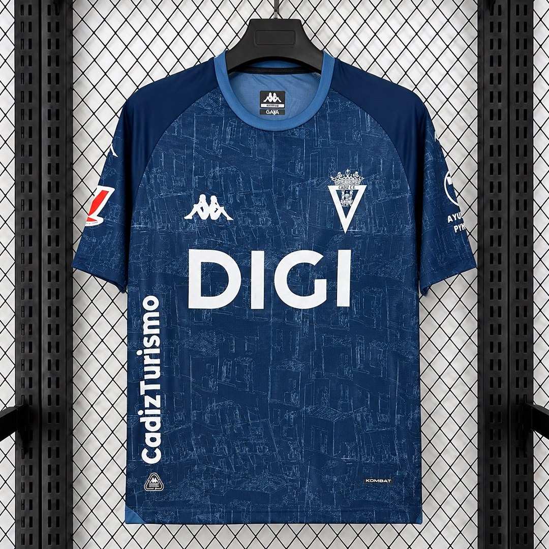 seconda maglia Cadiz CF with 2026/27 vista frontale