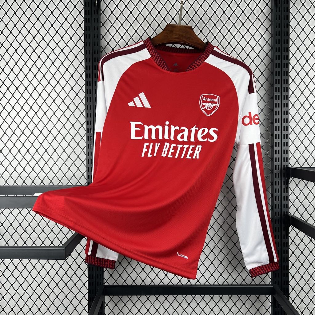 maglia manica lunga Arsenal Home 2026/27 vista frontale