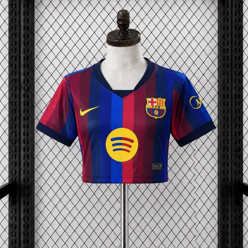 Prima Maglia Donna Barcellona Crop 2026/27 — Foto 1