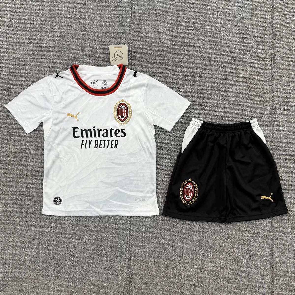 completo Milan Bambino Away 2026/27 vista frontale