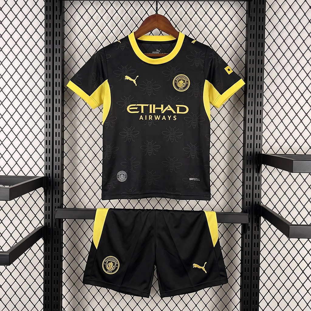 seconda maglia Manchester City Bambino 2026/27 vista frontale