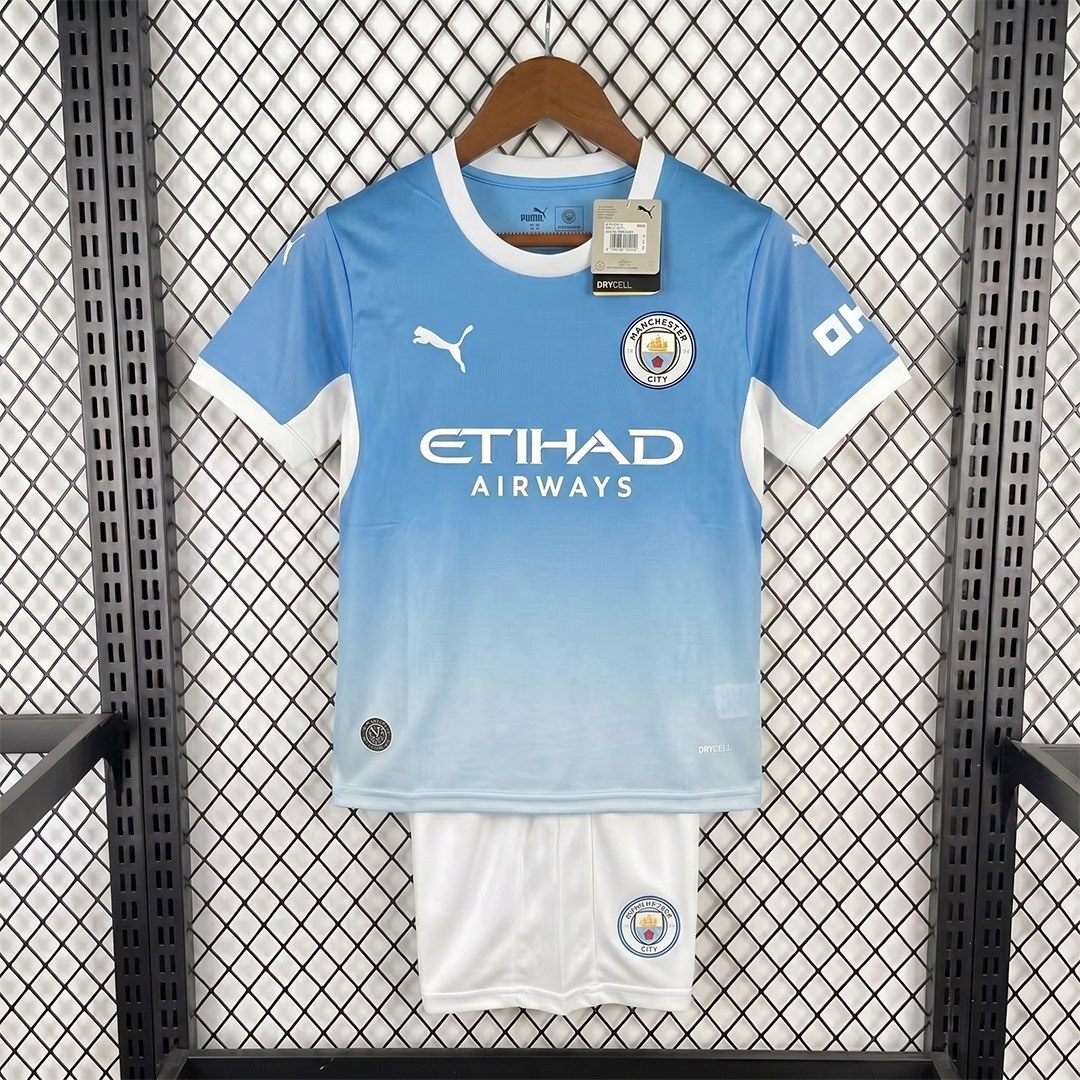 maglia Manchester City Bambino Home 2026/27 vista frontale