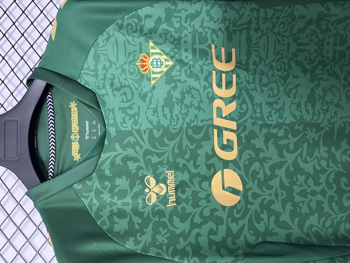 seconda maglia Betis S-4XL 2026/27 dettaglio fronte