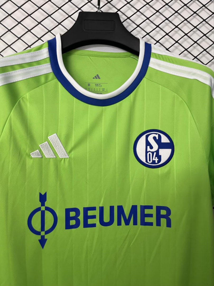 terza maglia Schalke 04 Kit 2026/27 dettaglio colletto