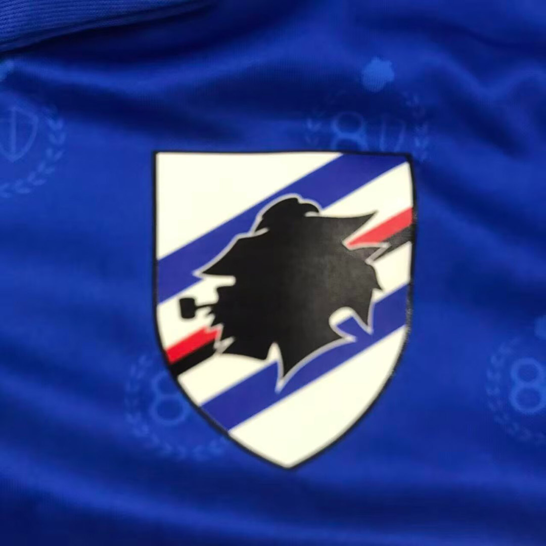 maglia Sampdoria Home 2026/27 dettaglio colletto