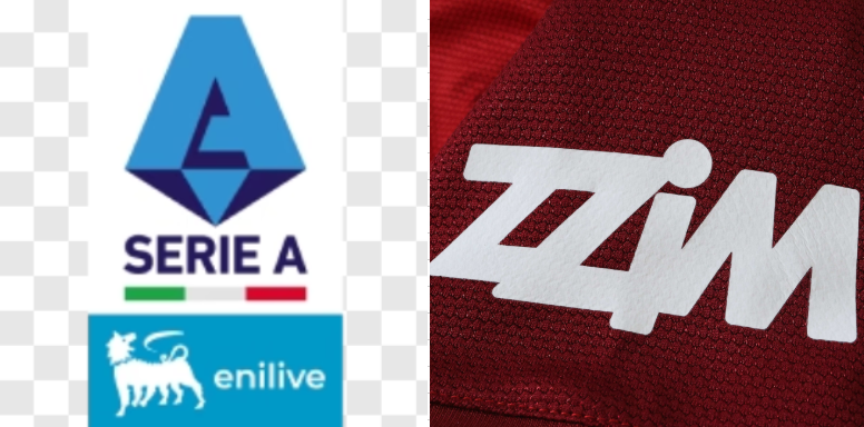 Patch Serie A + sponsor manica bianco