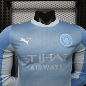Maglia Manchester City Home Manica Lunga 2026/27 — Dettaglio finiture