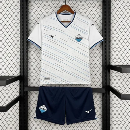 Conjunto Lazio Niño Segunda Equipación 2026/27 — Vista frontal