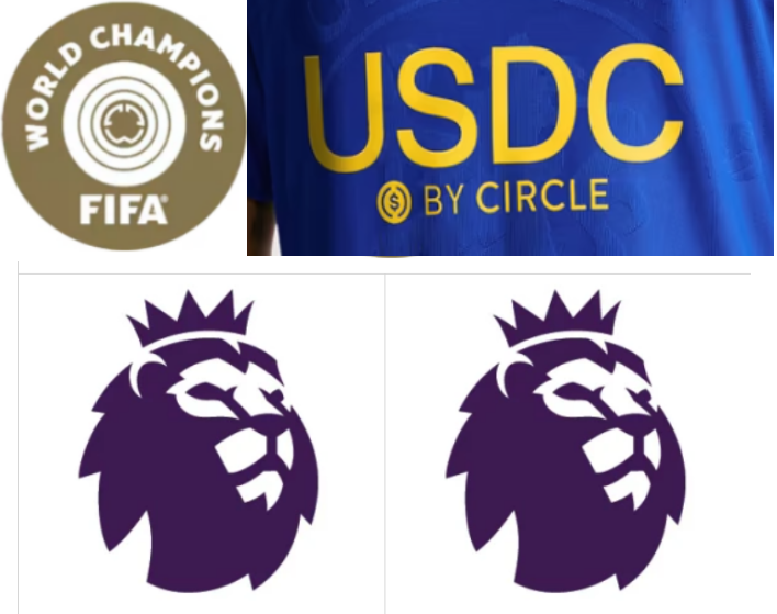 Coppia patch testa di leone + scudetto mondiale + sponsor frontale