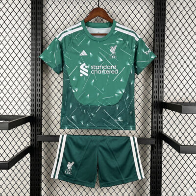 Completo Portiere Liverpool Bambino Verde 2026/27