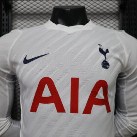 Camiseta Tottenham Manga Larga 2026/27 – Primera Equipación — Detalle de materiales y logo