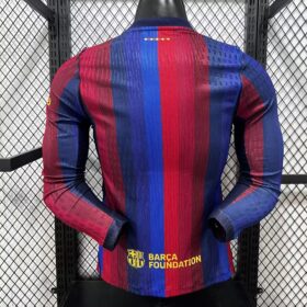 Maglia Barcellona Home Manica Lunga 2026/27 — Vista posteriore