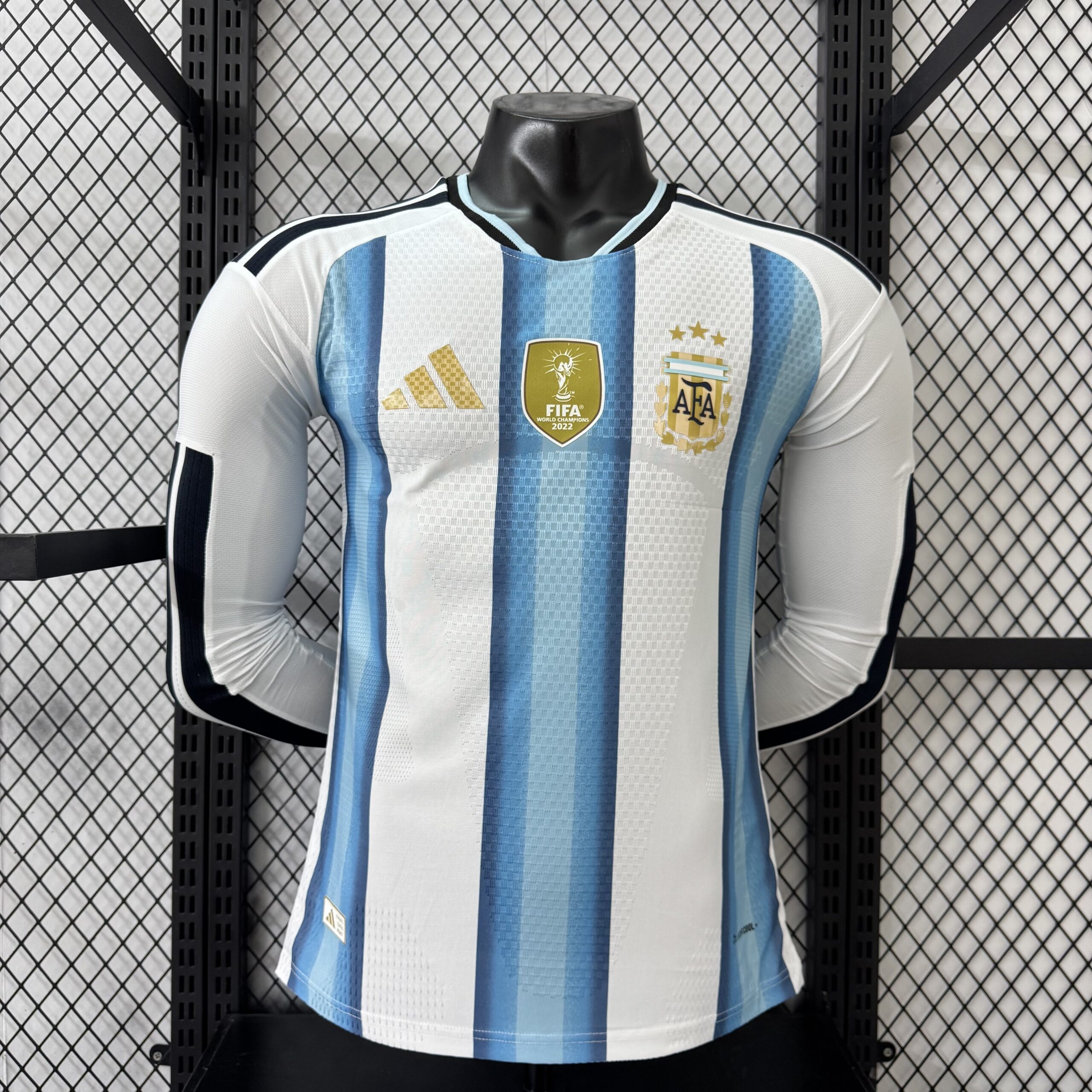 Maglia Argentina Home Manica Lunga 2026/27 Versione Giocatore - Fronte
