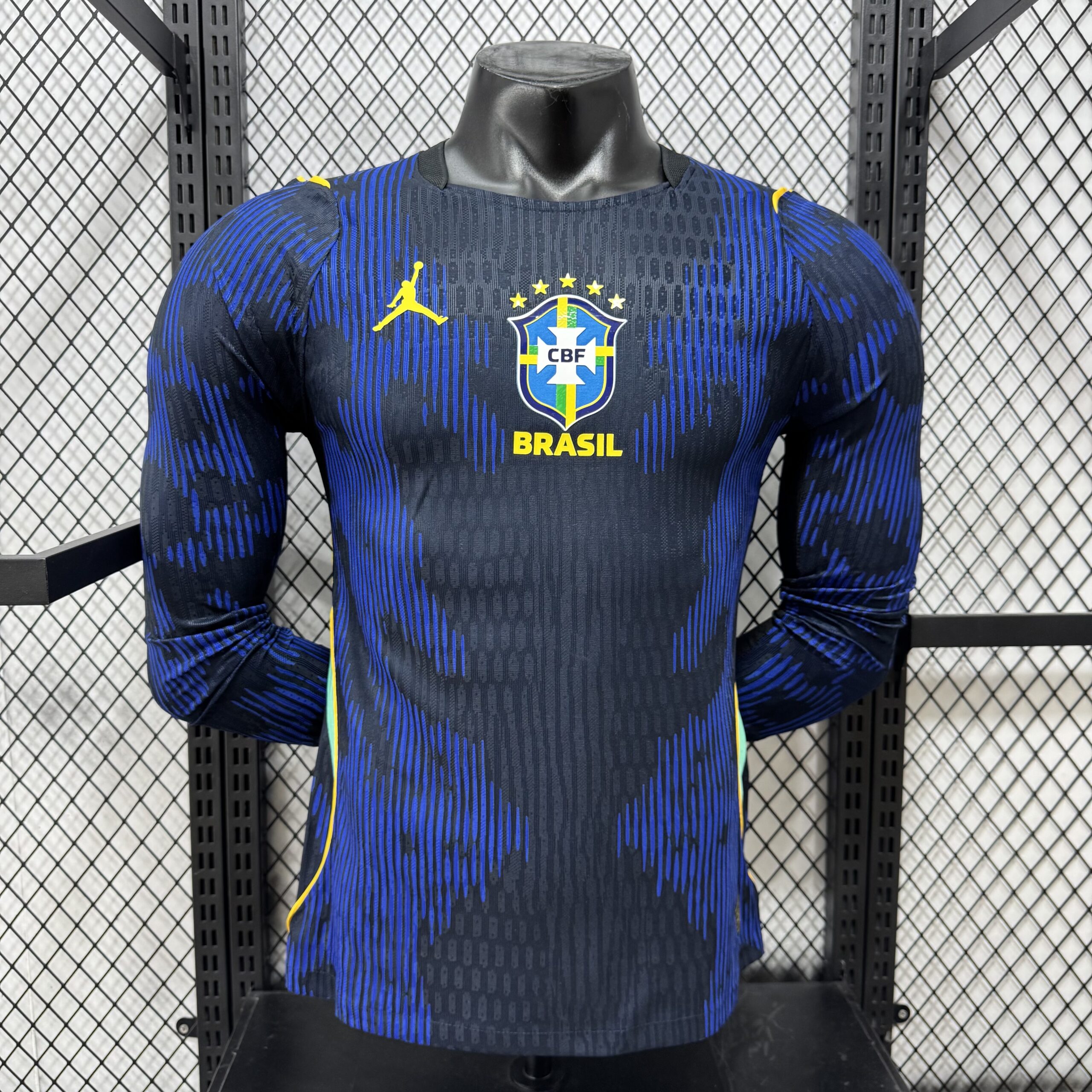 Maglia Brazil Away Manica Lunga 2026/27 Versione Giocatore - Fronte
