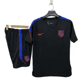 Conjunto Entrenamiento Manga Corta Estados Unidos Negro 2026/27 — Vista frontal