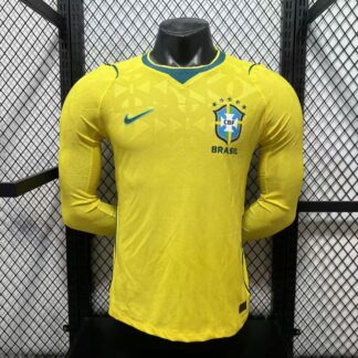 Maglia Brazil Home Manica Lunga 2026/27 Versione Giocatore - Fronte