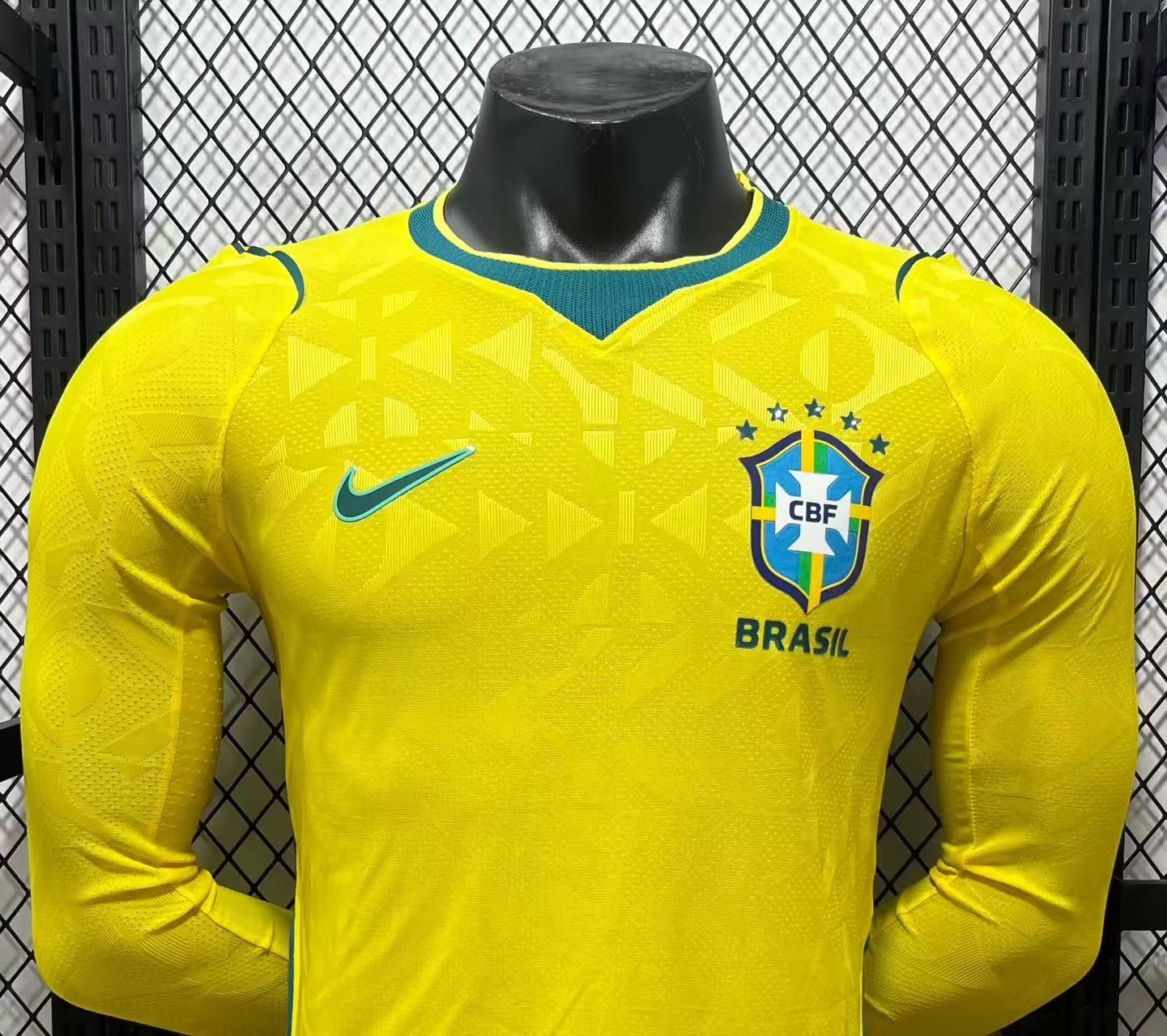 Maglia Brazil Home Manica Lunga 2026/27 Versione Giocatore - Dettaglio 3