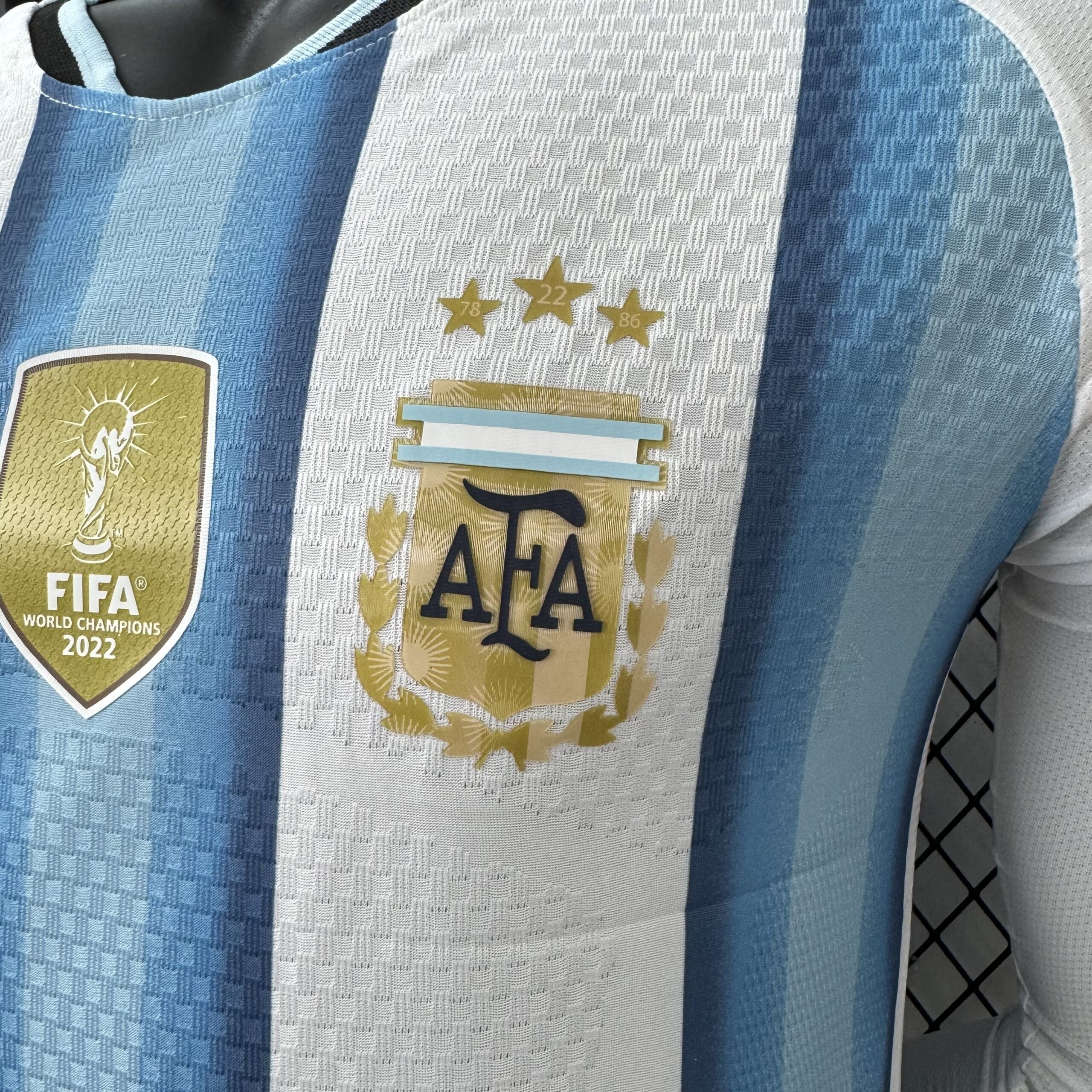 Maglia Argentina Home Manica Lunga 2026/27 Versione Giocatore - Dettaglio 4