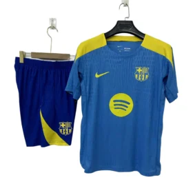 Kit Allenamento Barcellona Azzurro e Giallo 2026/27 Giocatore – dettaglio 4