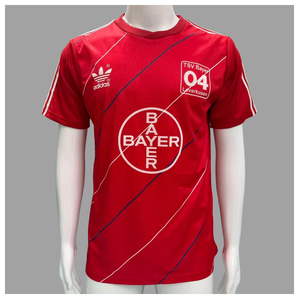Camiseta Bayer Leverkusen 1987/88 Retro Home Fronte Ufficiale