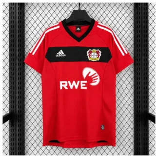 Camiseta Bayer Leverkusen 2002 Retro Home Fronte Ufficiale