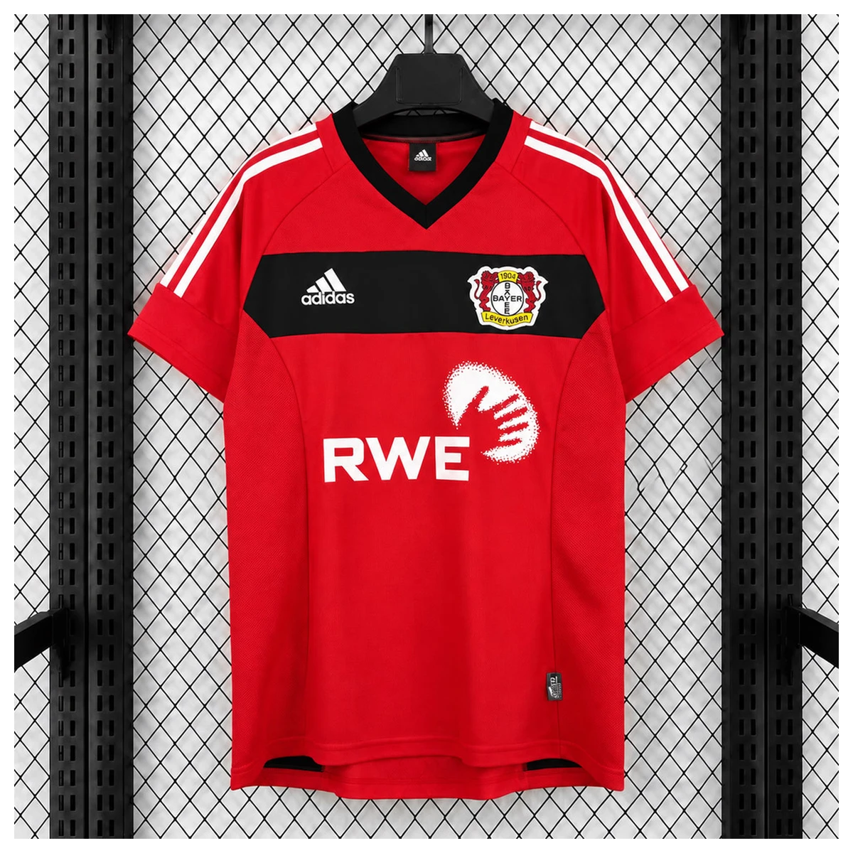 Camiseta Bayer Leverkusen 2002 Retro Home Fronte Ufficiale