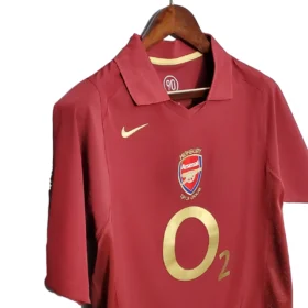 Camiseta Arsenal 2005/06 Highbury – Primera Equipación — Detalle de acabados