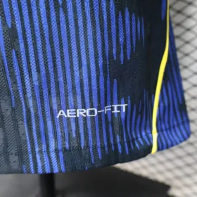 Seconda Maglia Brasile 2026/27 Versione Giocatore — foto reale dell’orlo e del tessuto