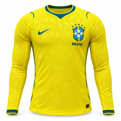Prima Maglia Brasile Manica Lunga 2026/27 Versione Giocatore