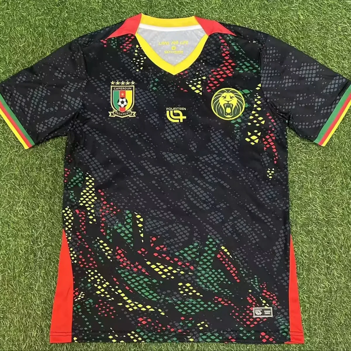 Camiseta Camerún Negra 2026/27 — Vista frontal