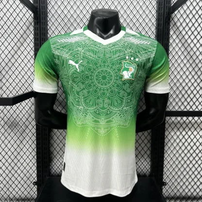 Camiseta Costa de Marfil Verde 2026 – Jugador — Vista frontal