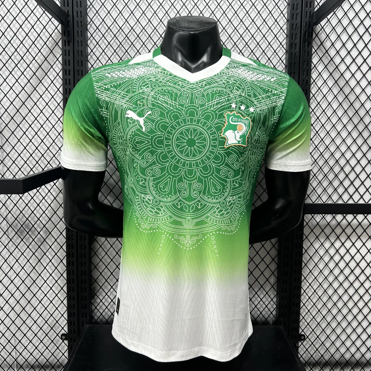 Camiseta Costa de Marfil Verde 2026 – Jugador — Vista frontal