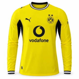 Camiseta Dortmund Manga Larga 2026/27 – Primera Equipación – Jugador – vista frontal, presentación virtual basada en el producto