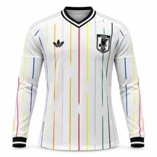 Seconda Maglia Giappone Manica Lunga 2026/27 Versione Giocatore – vista frontale, presentazione virtuale basata sul prodotto
