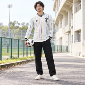 Seconda Maglia Giappone Manica Lunga 2026/27 Versione Giocatore – modello virtuale; pantaloni e scarpe non inclusi