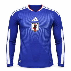 Prima Maglia Giappone Manica Lunga 2026/27 Versione Giocatore – vista frontale, presentazione virtuale basata sul prodotto