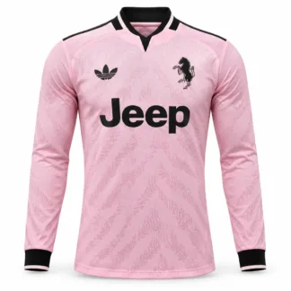 Seconda Maglia Juventus 2026/27 – Manica Lunga Versione Giocatore – vista frontale, presentazione virtuale basata sul prodotto