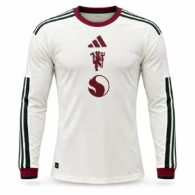 Terza Maglia Manchester United 2026/27 – Manica Lunga Versione Giocatore – vista frontale, presentazione virtuale basata sul prodotto