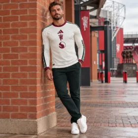 Terza Maglia Manchester United 2026/27 – Manica Lunga Versione Giocatore – modello virtuale; pantaloni e scarpe non inclusi