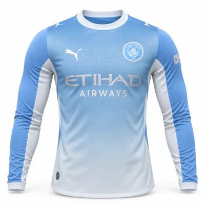 Camiseta Manchester City Manga Larga 2026/27 – Primera Equipación – Jugador