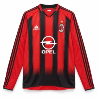 Maglia Milan 2004/05 Manica Lunga Retro – vista frontale, presentazione virtuale basata sul prodotto