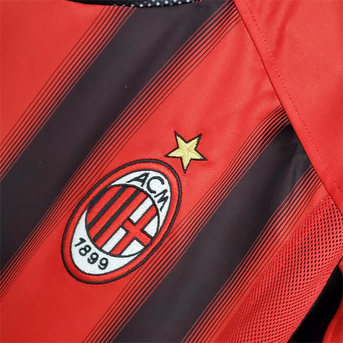 Camiseta Milan 2004/05 manga larga – detalle 1