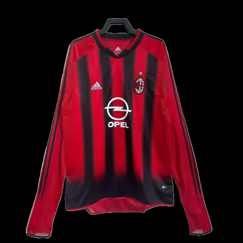 Camiseta Milan 2004/05 Manga Larga Retro – foto principal