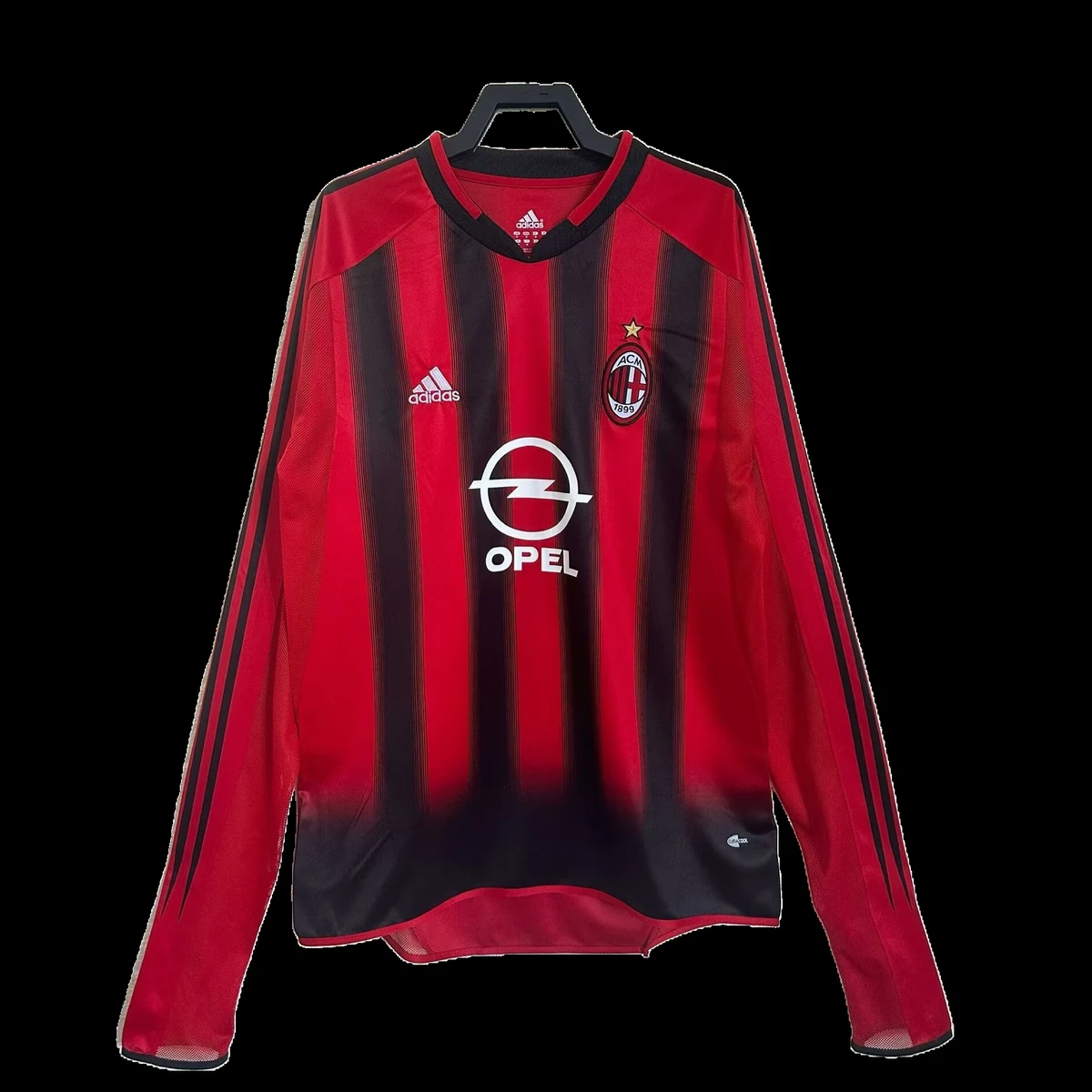 Camiseta Milan 2004/05 manga larga – frontal